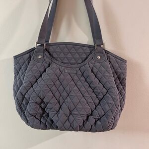 Vera Bradley Glenna Charcoal Quilted Purse/Tote